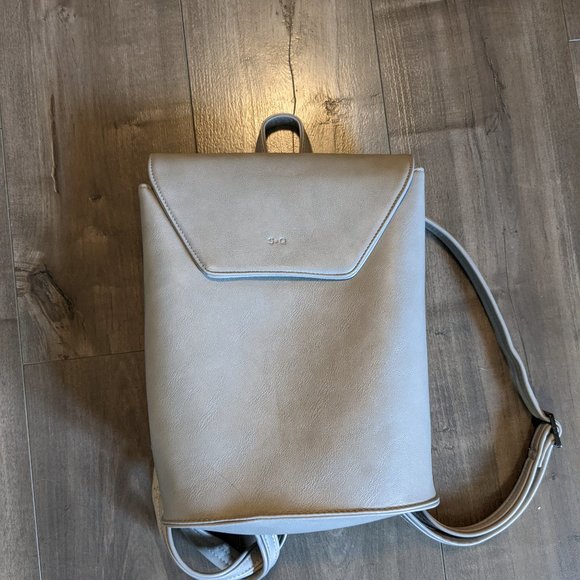 Light Grey Convertible Backpack - Picture 2 of 5